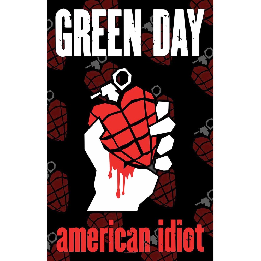 Green Day - American Idiot Textiel Poster - Multicolours